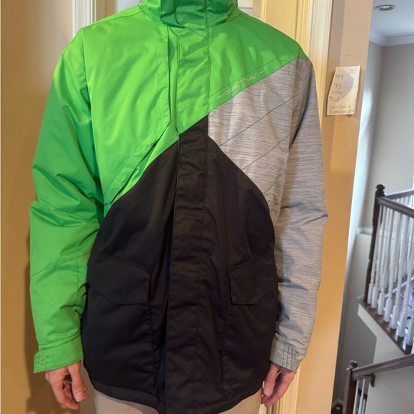 Obermeyer Men's Green and Black Ski Jacket